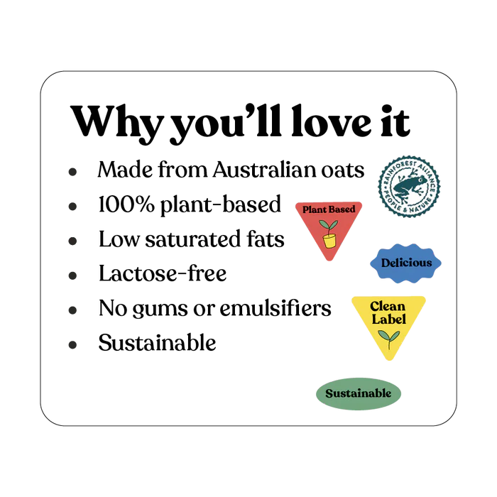 Oatside Plain Oat Milk Barista Edition 1L