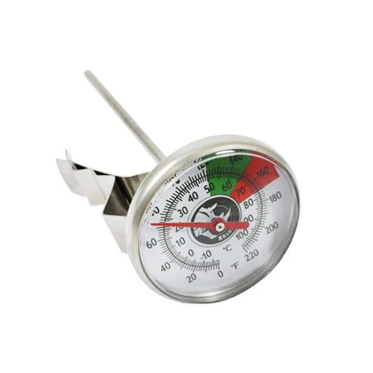 RHINOWARES MILK ANALOG THERMOMETER SHORT STEM 5"